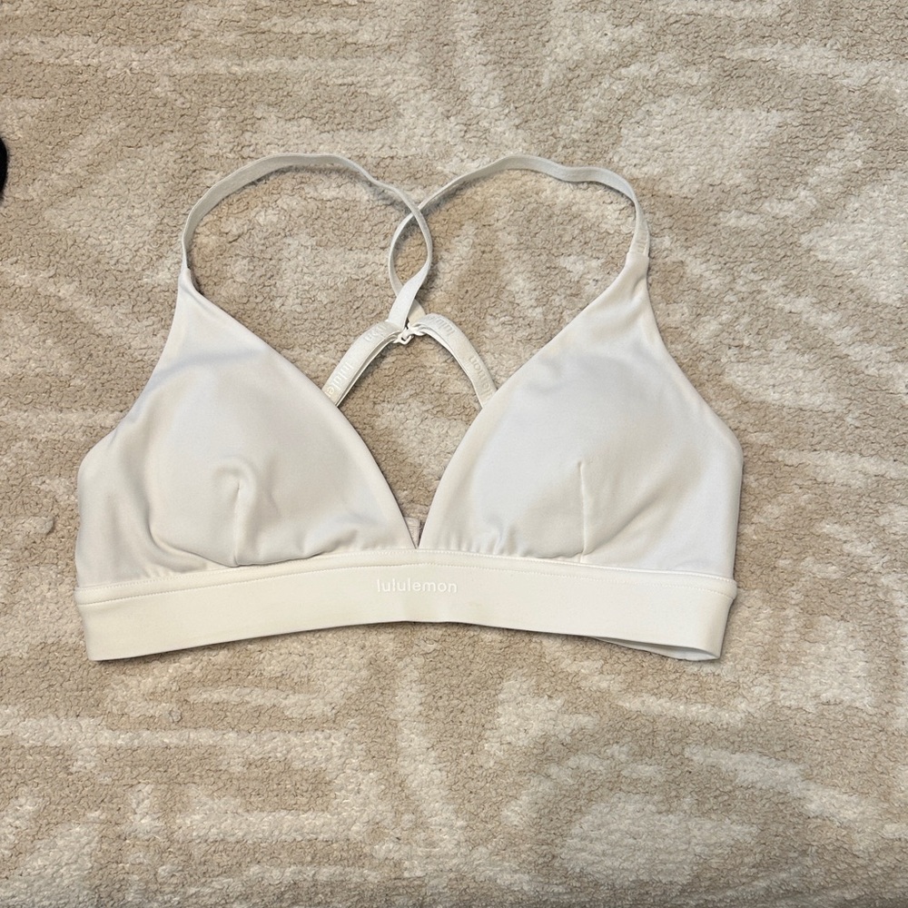 lululemon athletica Cream Cross-Back Bralette